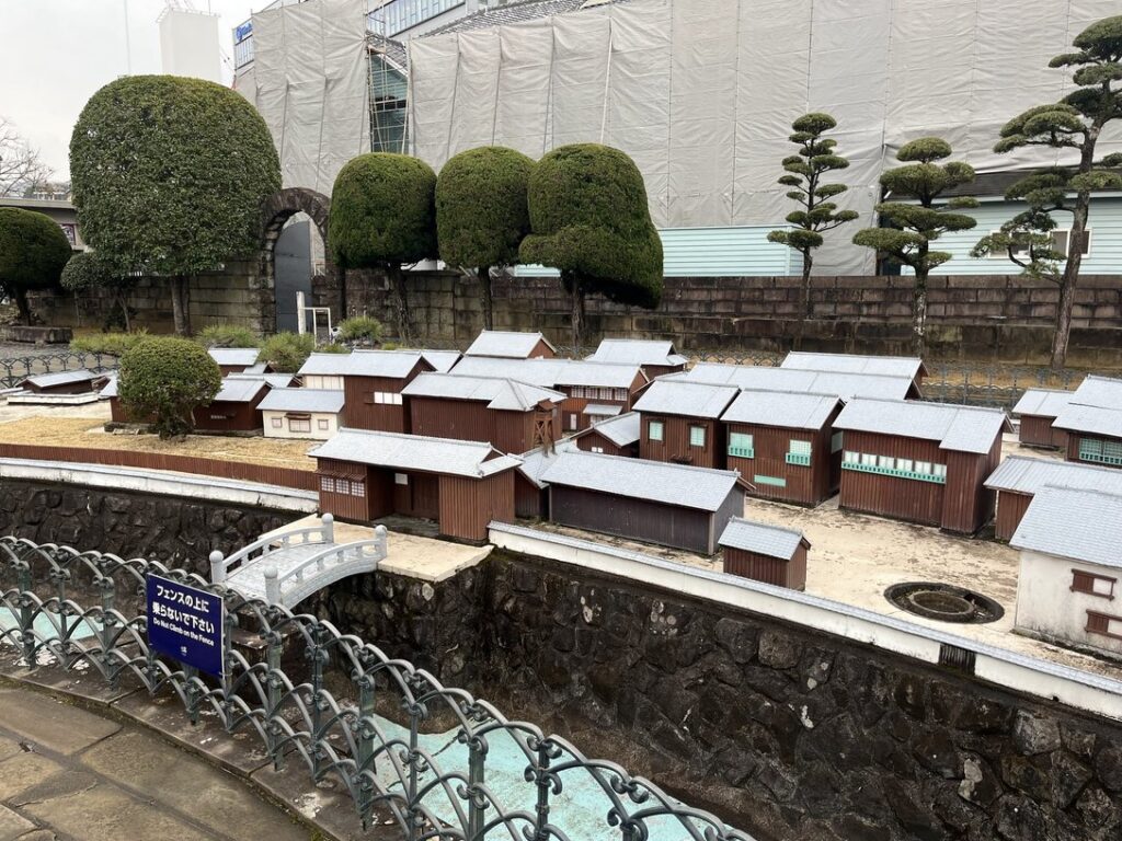 出島を再現したミニチュアの写真