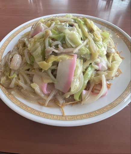 四海楼のあんかけがたっぷりの皿うどん